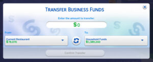 transfer funds