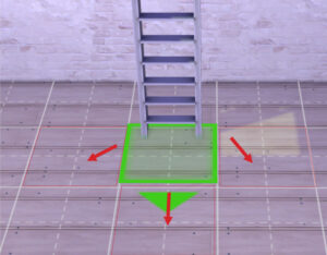 enter/exit ladder-bottom middle of room