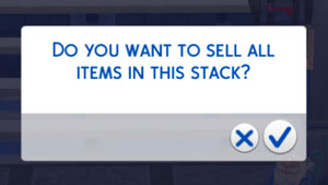 confirm sell stack